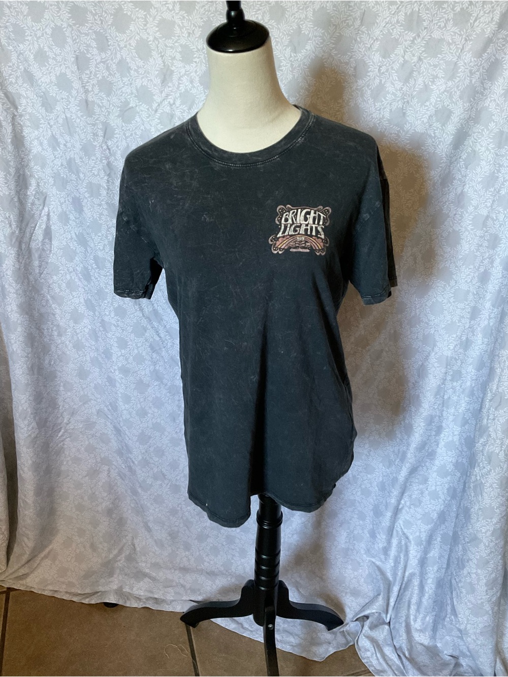 Hollister Black 'Bright Lights' Short Sleeve Tee